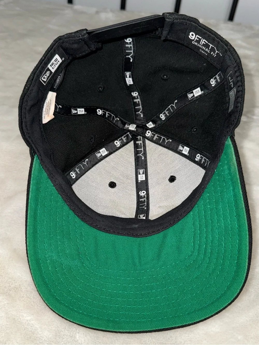 Dude Perfect Kids Black Baseball Cap with Teal Embroidered Logo